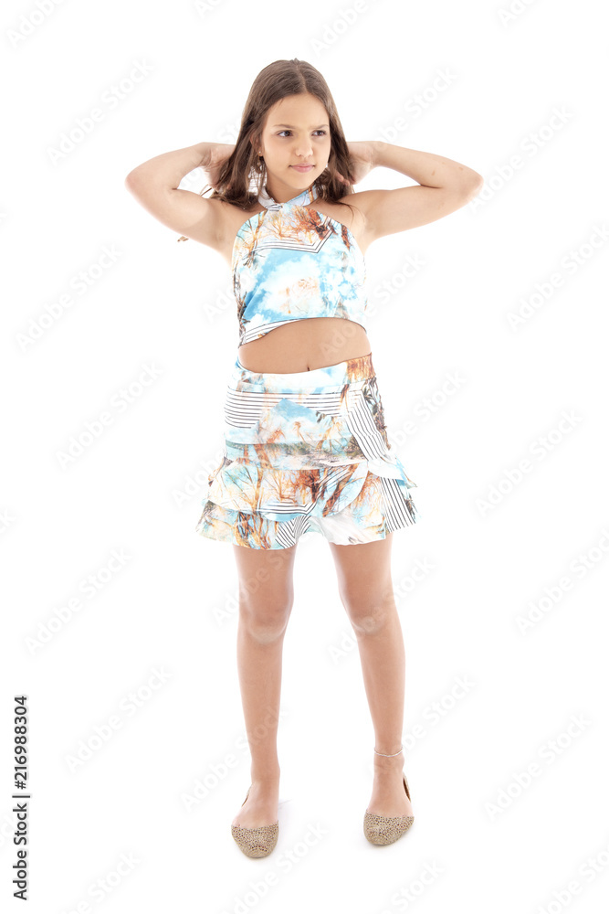 Little girl studio shot Little girl studio shot