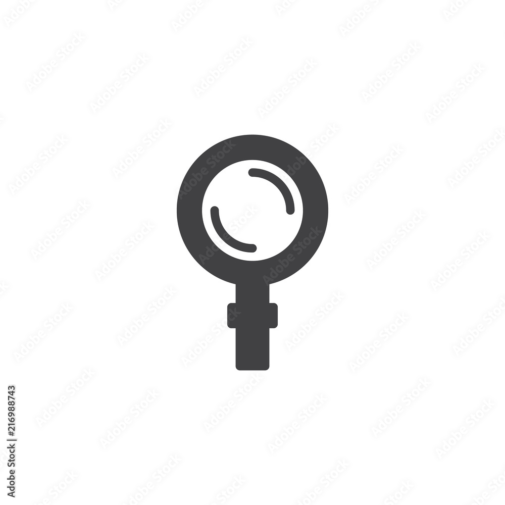 Magnifying glass vector icon. filled flat sign for mobile concept and web design. Research simple solid icon. Symbol, logo illustration. Pixel perfect vector graphics Magnifying glass vector icon. filled flat sign for mobile concept and web design. Research simple solid icon. Symbol, logo illustration. Pixel perfect vector graphics