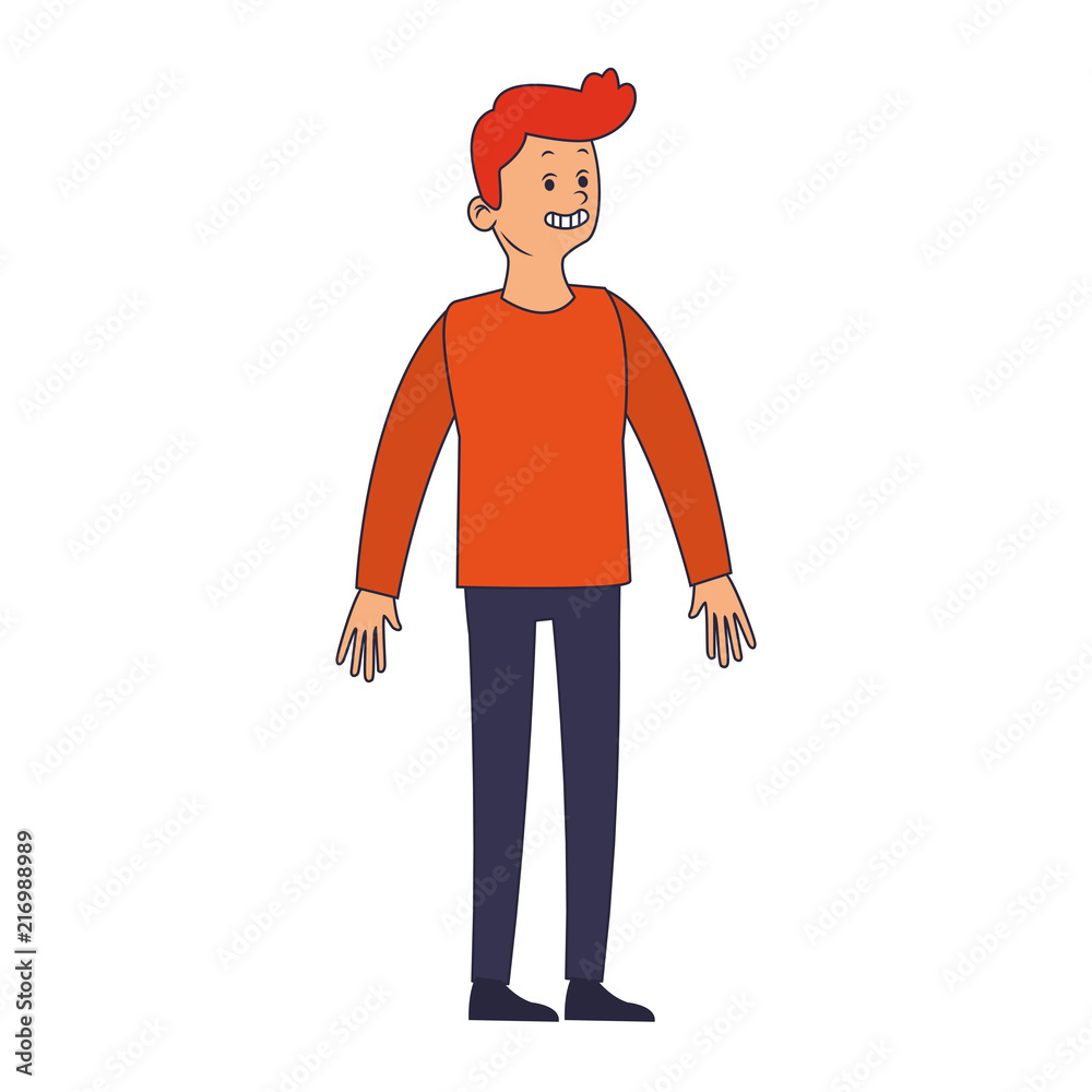 Young man cartoon vector illustration graphic design Young man cartoon vector illustration graphic design