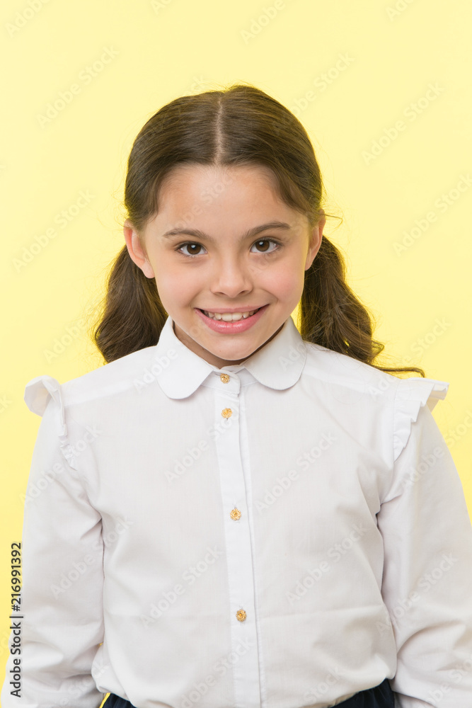 little girl. happy little girl in shirt. fashion and beauty of little girl. little girl with stylish hairdo. pure joy little girl. happy little girl in shirt. fashion and beauty of little girl. little girl with stylish hairdo. pure joy