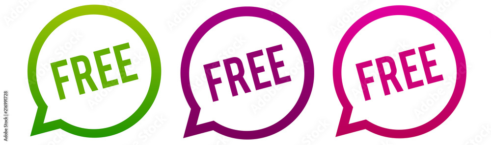 Free - Round web Buttons. Circle Eps10 Vector. Free - Round web Buttons. Circle Eps10 Vector.