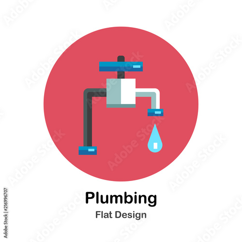 Plumbing Flat Icon