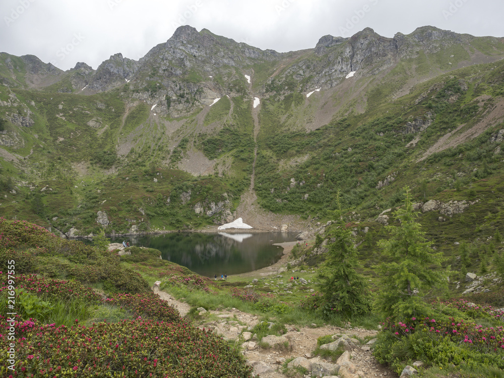 Fototapeta premium trekking in Mocheni Valey in Trentino
