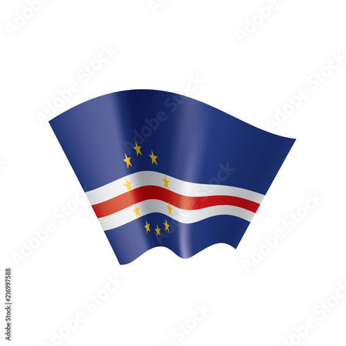 Cape Verde flag, vector illustration on a white background Free Download Cape Verde flag, vector illustration on a white background - GFXLoad