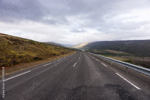 Long highway number 1 on the island of Iceland © kelifamily