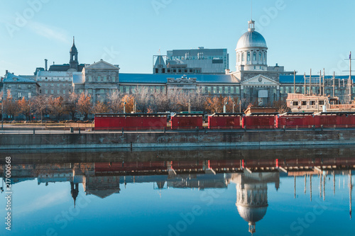 Marche Bonsecours. Part of the old port of Montreal, Quebec. photo