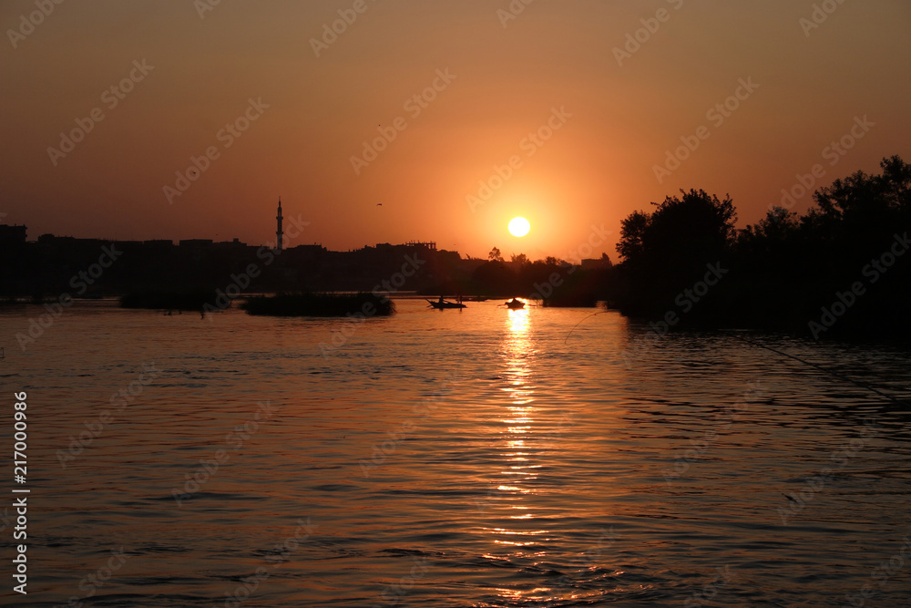 Sunset on the Nile