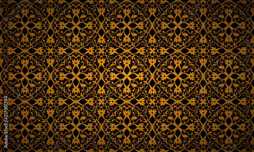 Arabesque  motif floral