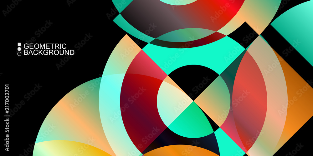 Obraz premium Geometric colorful abstract background