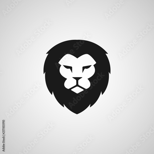 Head Lion Logo Vector Design