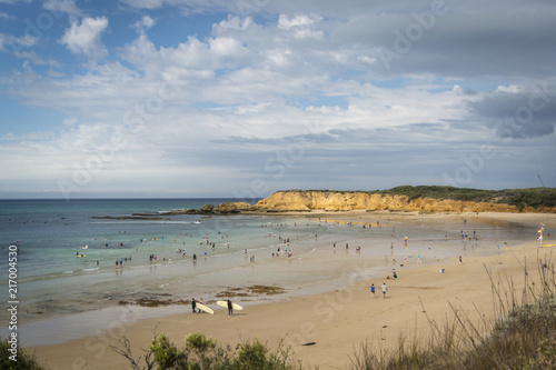 Surfers Beach at Torquay, Victoria, Australia photo