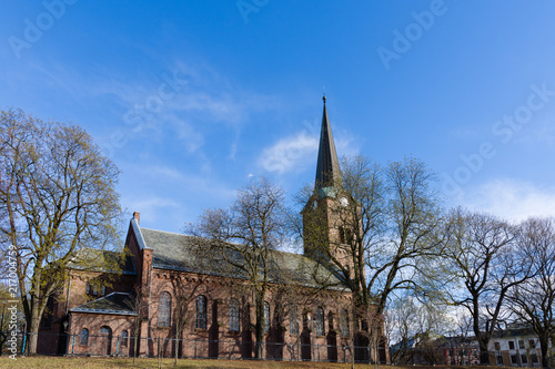 Sofienberg Church is located at Sofienberg in Oslo, Norway and is designed by the Danish-born architect Jacob Wilhelm Nordan. photo