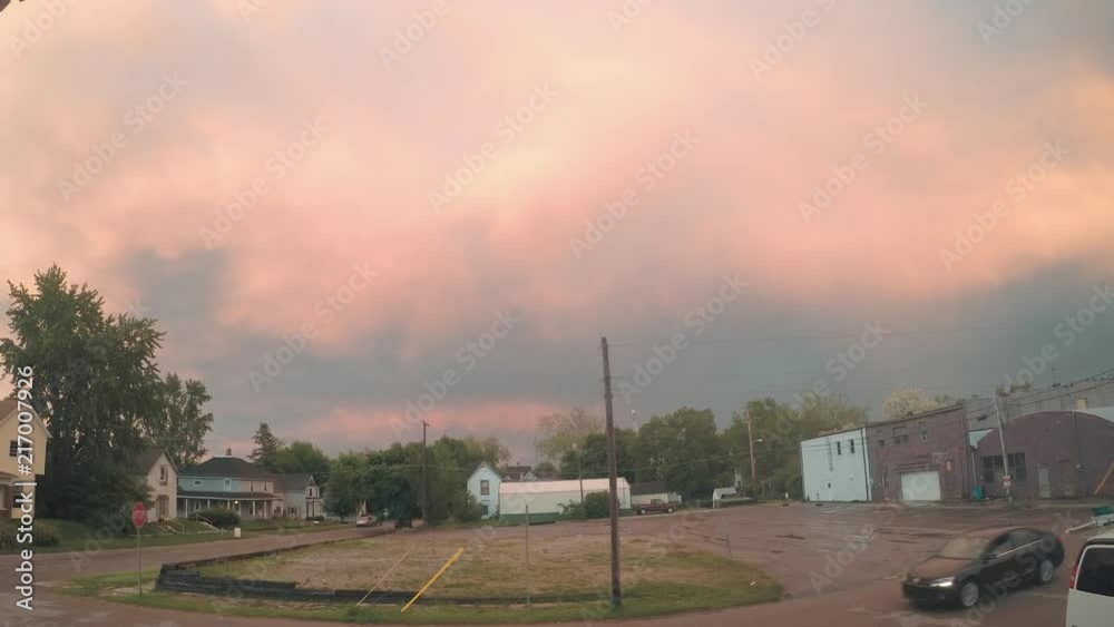 Timelapse shot of a rainbow shortly after a rainstorm. Timelapse shot of a rainbow shortly after a rainstorm.