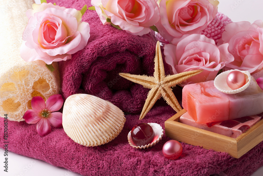 Various bath accessories Various bath accessories