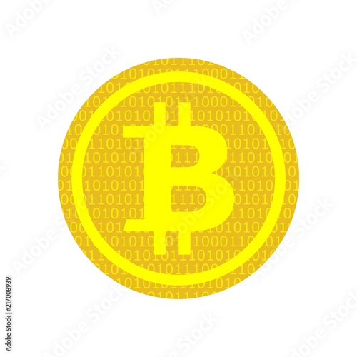 Bitcoin. Physical bit coin. Digital currency