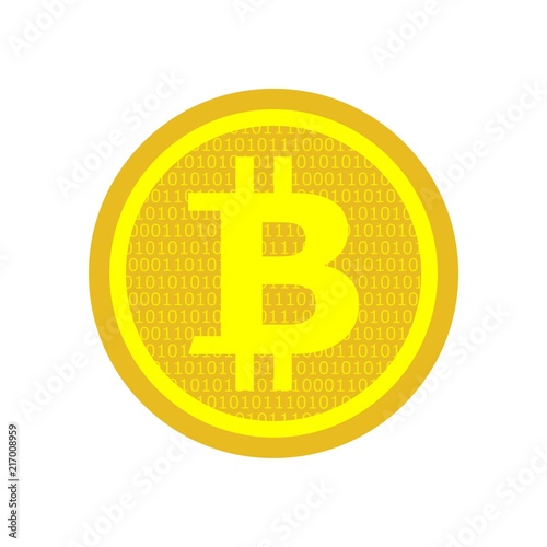 Bitcoin. Physical bit coin. Digital currency