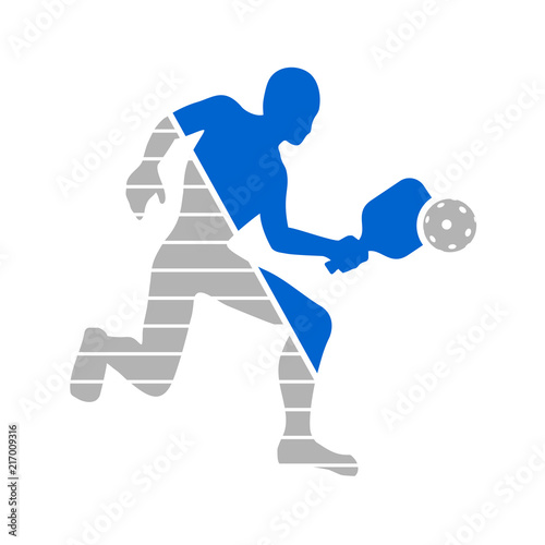 Pickeball player symbol