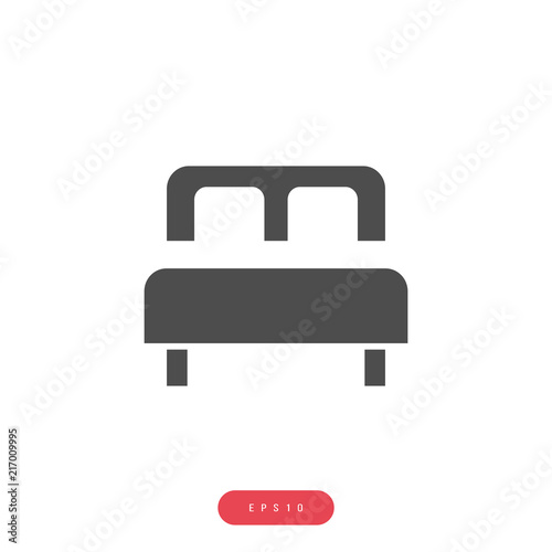 Bed vector, sleep sign, hotel Vector İcon, Eps10