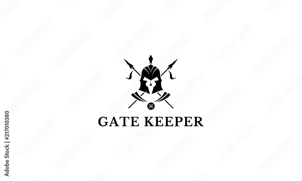 Gate Keeper vector logo image