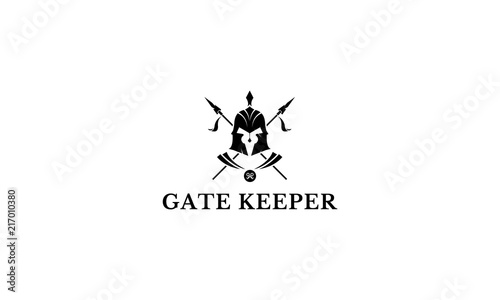 Gate Keeper vector logo image