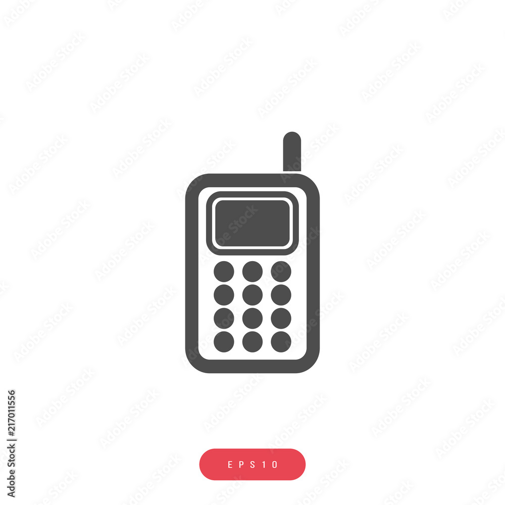 Old telephone, phone, mobile phone Vector İcon, Eps10 Old telephone, phone, mobile phone Vector İcon, Eps10