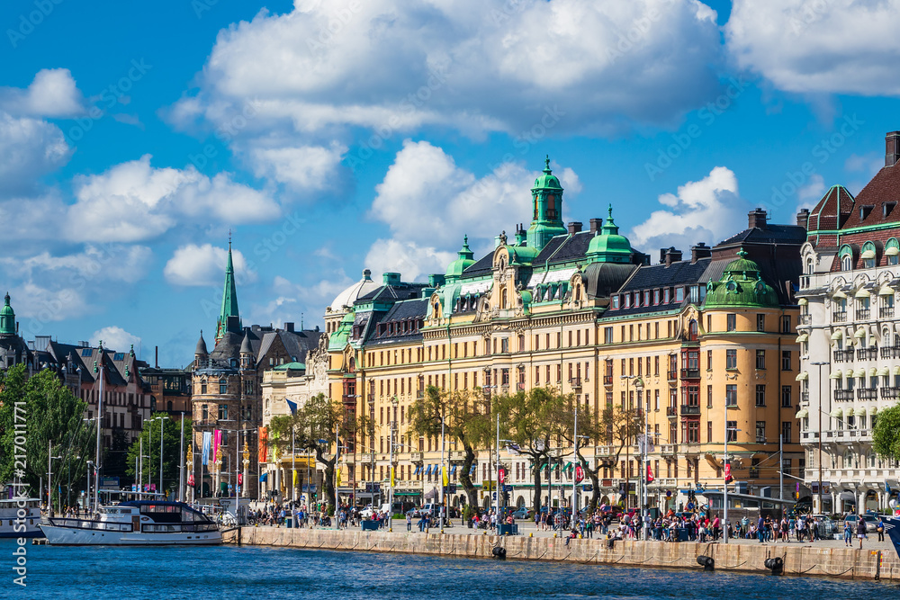 Blick auf die schwedische Hauptstadt Stockholm