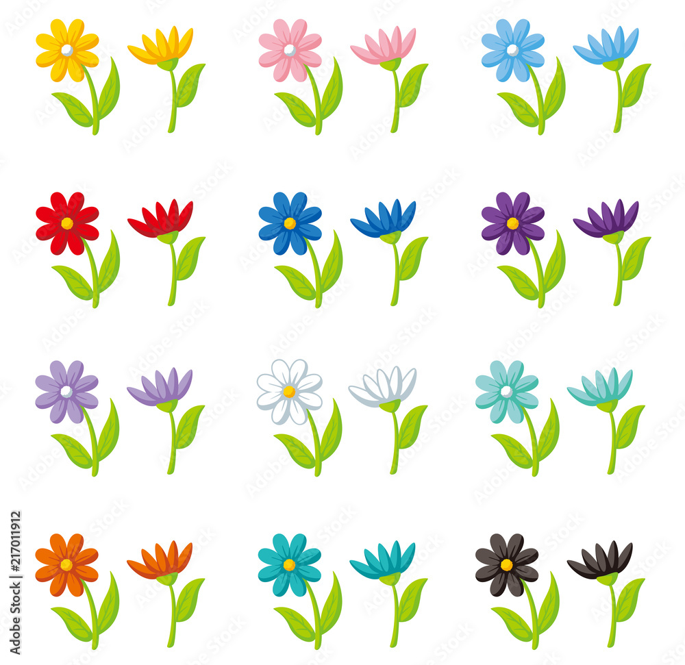お花アイコン Stock Vector Adobe Stock