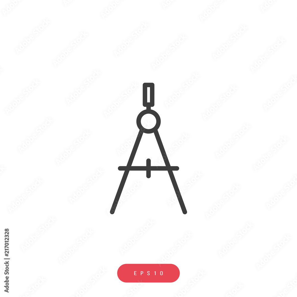 drawing compass Vector İcon, Eps10 drawing compass Vector İcon, Eps10