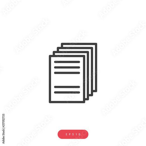 Document, paper Vector İcon, Eps10