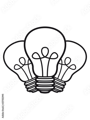 glühbirne licht strom idee schlau überlegen lösung hell lampe leuchten birne  clipart comic cartoon Illustration Stock