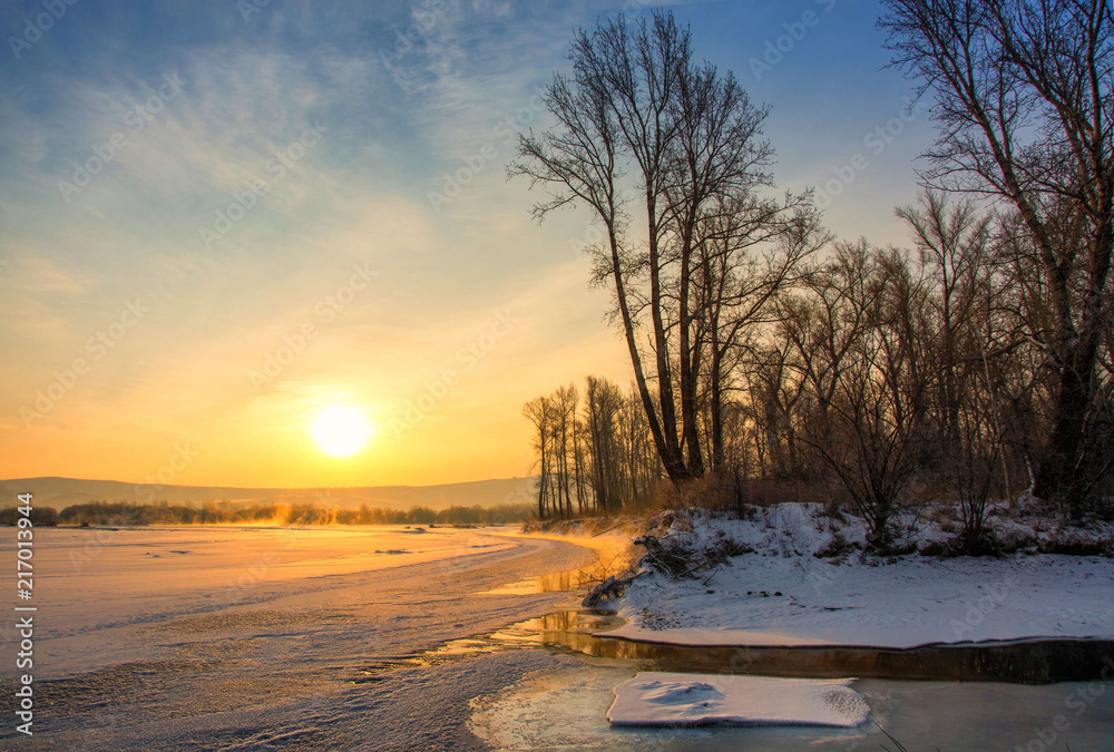 Morning on the river.  Утро на реке