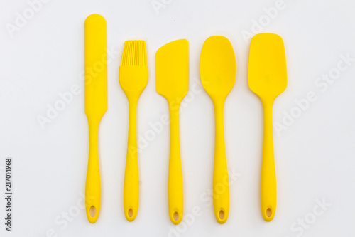 Modern Kitchen appliances  a set of cake baking spoons