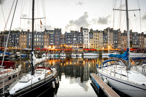 Honfleur sunset in Normandy France