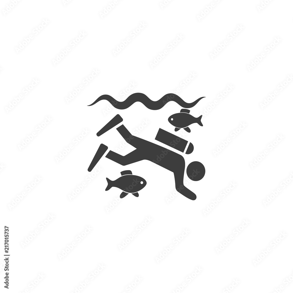 Diving Vector İcon, Eps10 Diving Vector İcon, Eps10