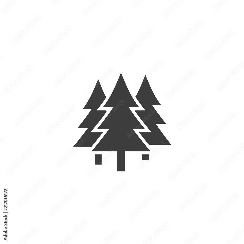Fototapeta premium Christmas tree Vector İcon, Eps10