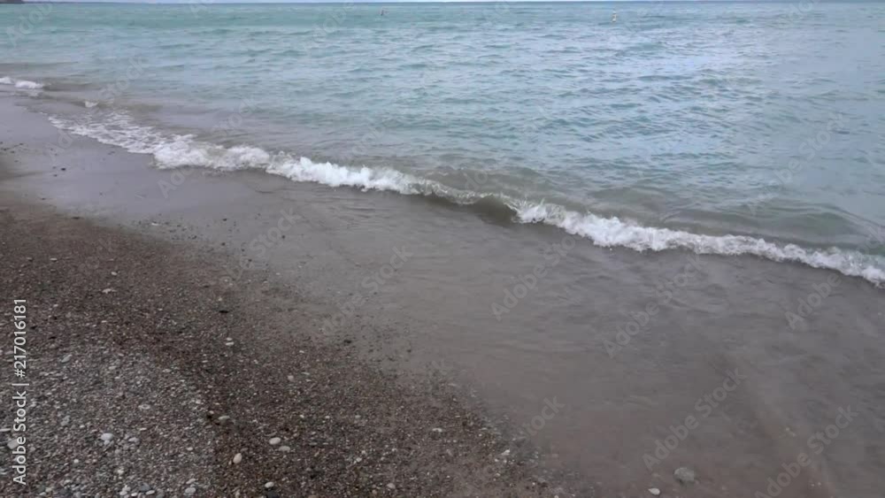 Waves in the winter on Lake Michigan. Waves in the winter on Lake Michigan.