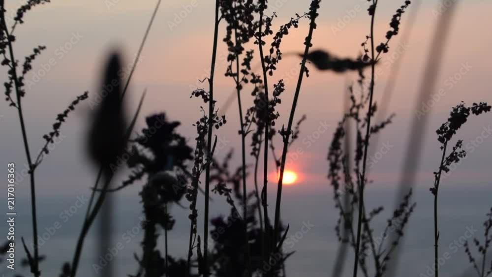 Sunset over the sea in St.Ives. Sunset over the sea in St.Ives.