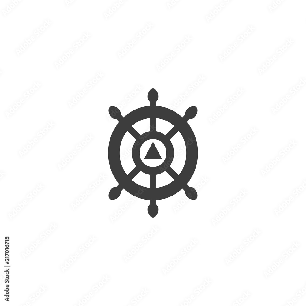 Fototapeta premium steering wheel Vector İcon, Eps10
