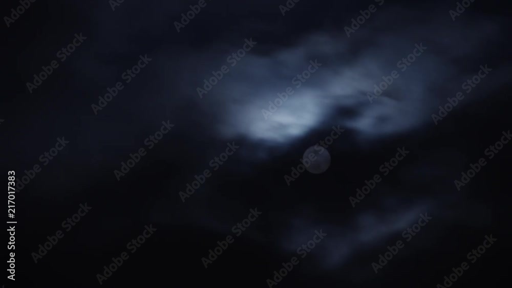 Timelapse of full moon behind clouds Timelapse of full moon behind clouds