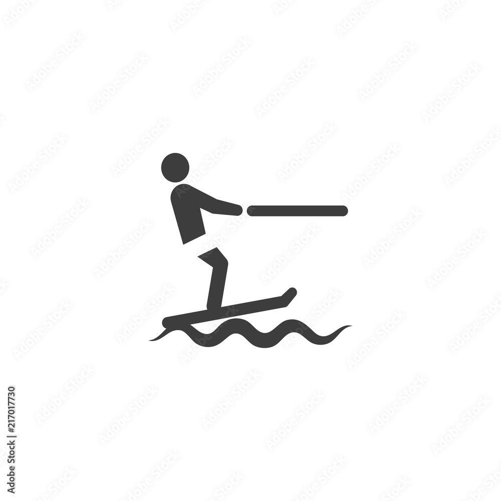 waterskiing Vector İcon, Eps10 waterskiing Vector İcon, Eps10
