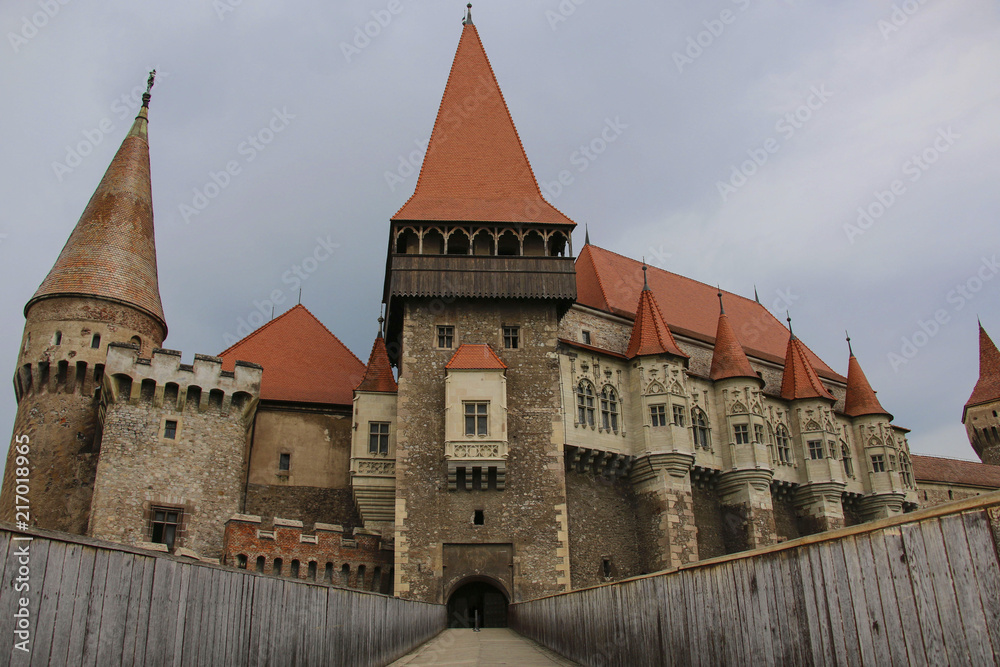 Medieval Hunyad or Corvin castle, Hunedoara town, Transylvania region,Romania,Europe