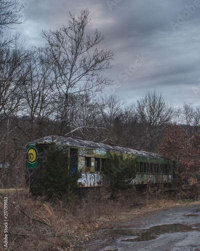 Wallpaper Mural Abandoned Train Torontodigital.ca