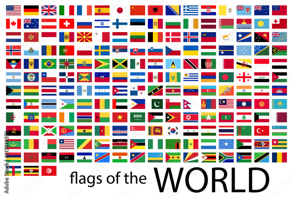 Grafika Wektorowa Stock All Country Flags Of The World Adobe Stock