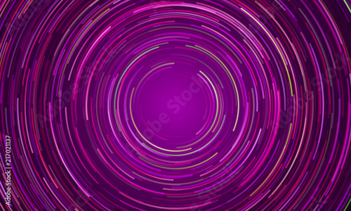 Circular vortex purple light motion background