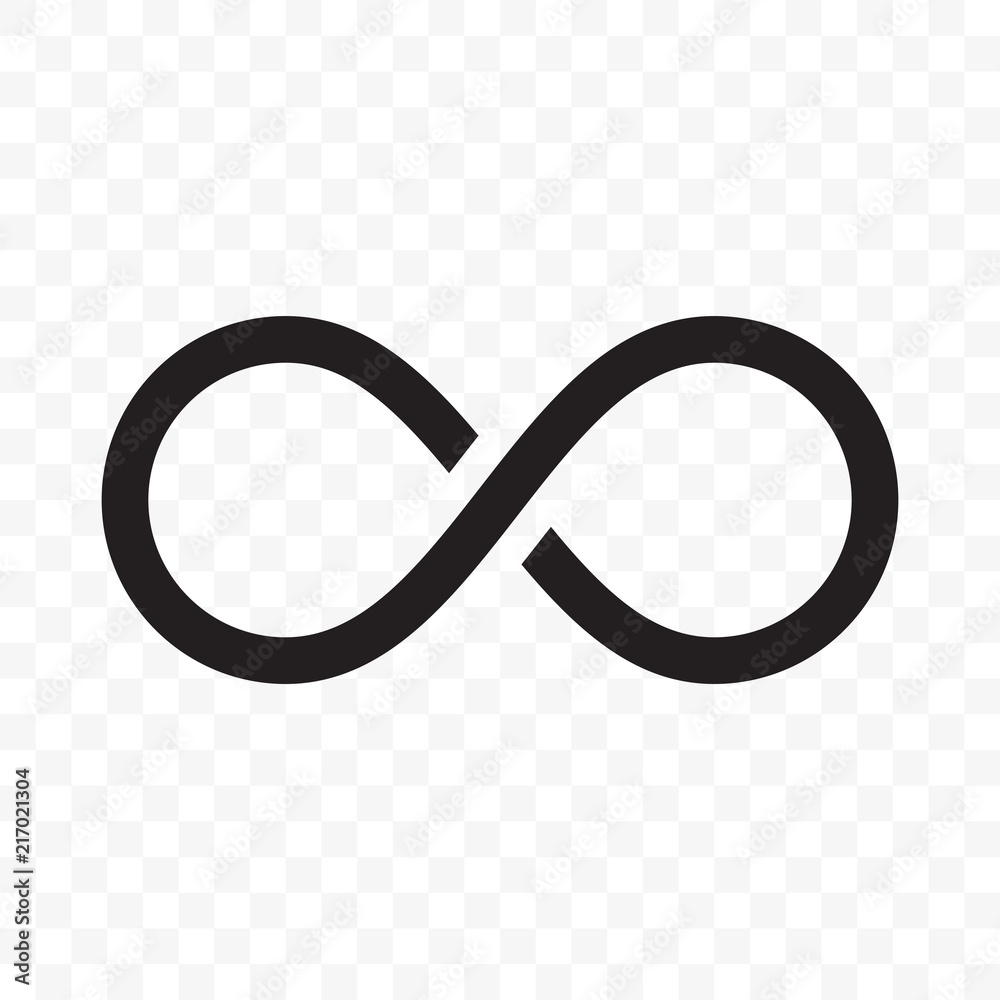 Infinity Or Infinite Loop Vector Line Icon Stock Adobe Stock