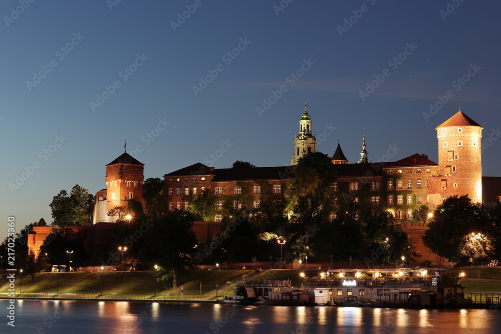 Wawel Castle in the evening, Krakow Wawel Castle in the evening, Krakow