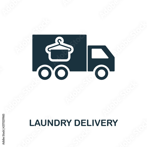 Laundry Delivery icon. Line style icon design from cleaning icon collection. UI. Illustration of laundry delivery icon. Pictogram isolated on white. Ready to use in web design, apps, software, print.