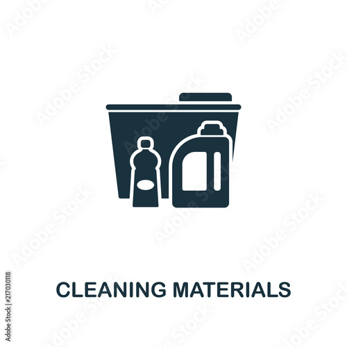 Cleaning Materials icon. Line style icon design from cleaning icon collection. UI. Illustration of cleaning materials icon. Ready to use in web design, apps, software, print.