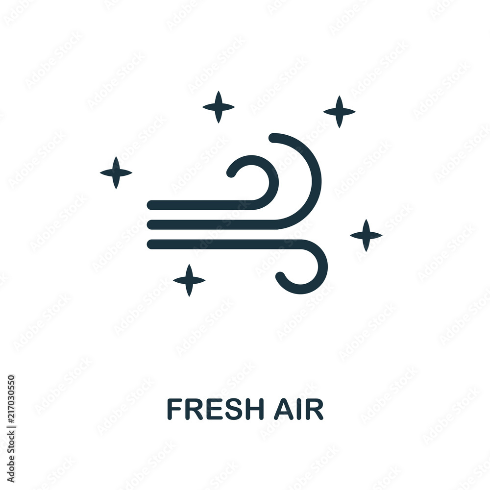 Fresh Air icon. Line style icon design from cleaning icon collection ...