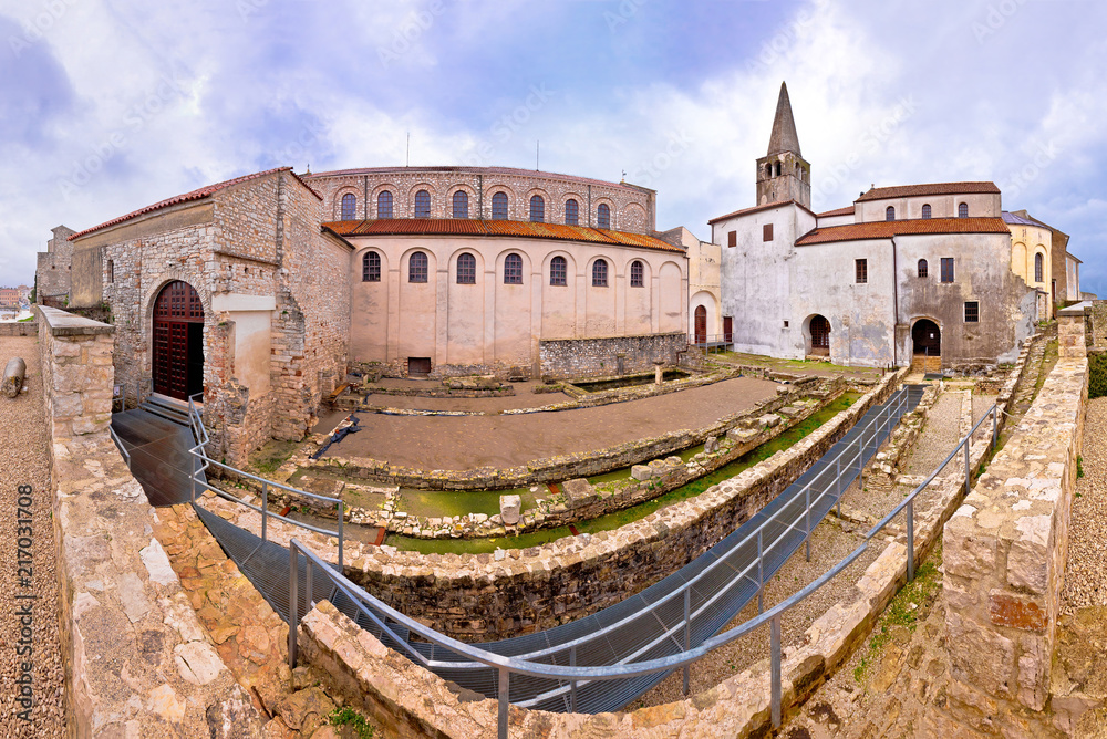 Euphrasian Basilica in Porec panoramic view